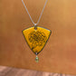 Yellow Enamel Marigold 'Doodle' Necklace