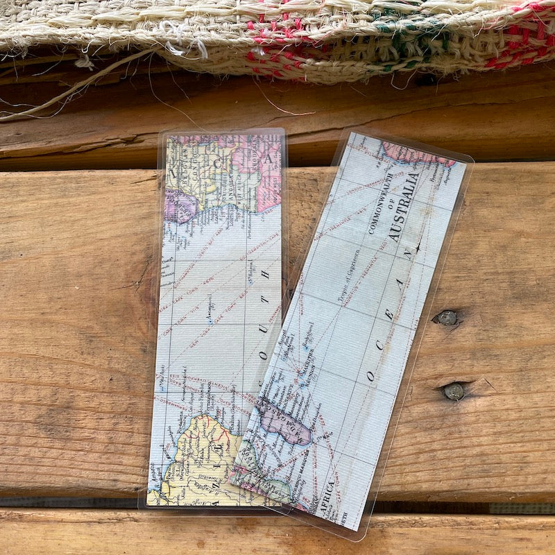 Map I Decorative Paper Bookmark