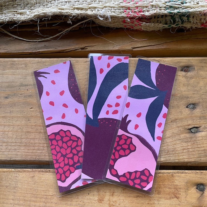 Pomegranate Decorative Paper Bookmark