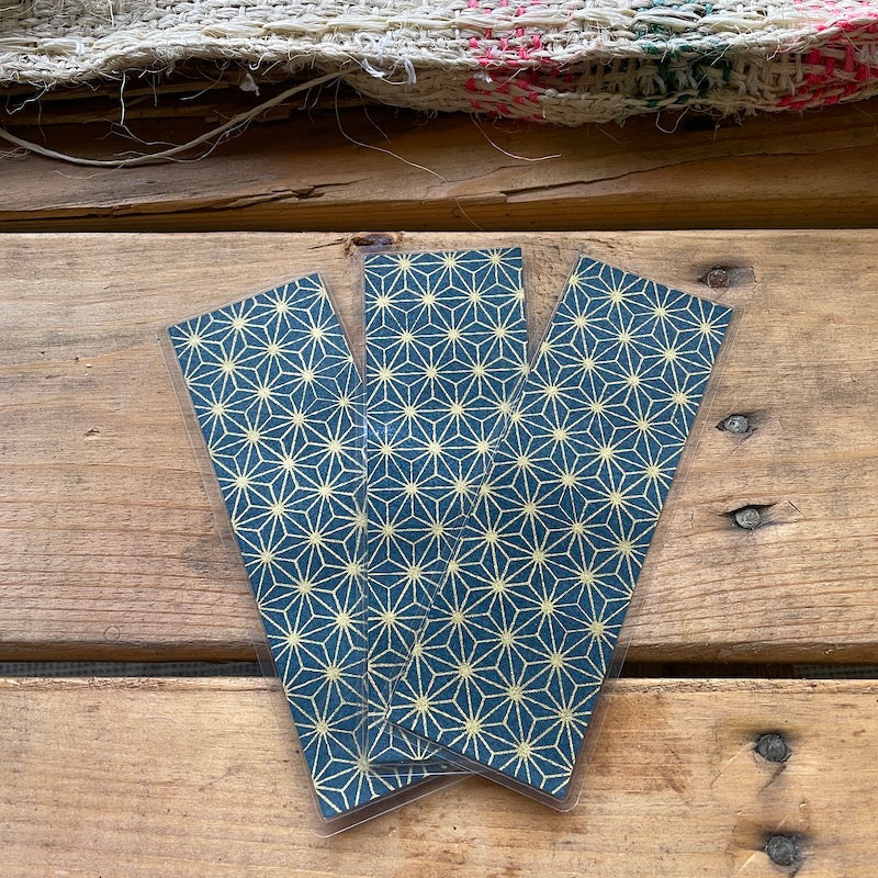 Teal & Gold Geometric Decorative Paper Bookmark