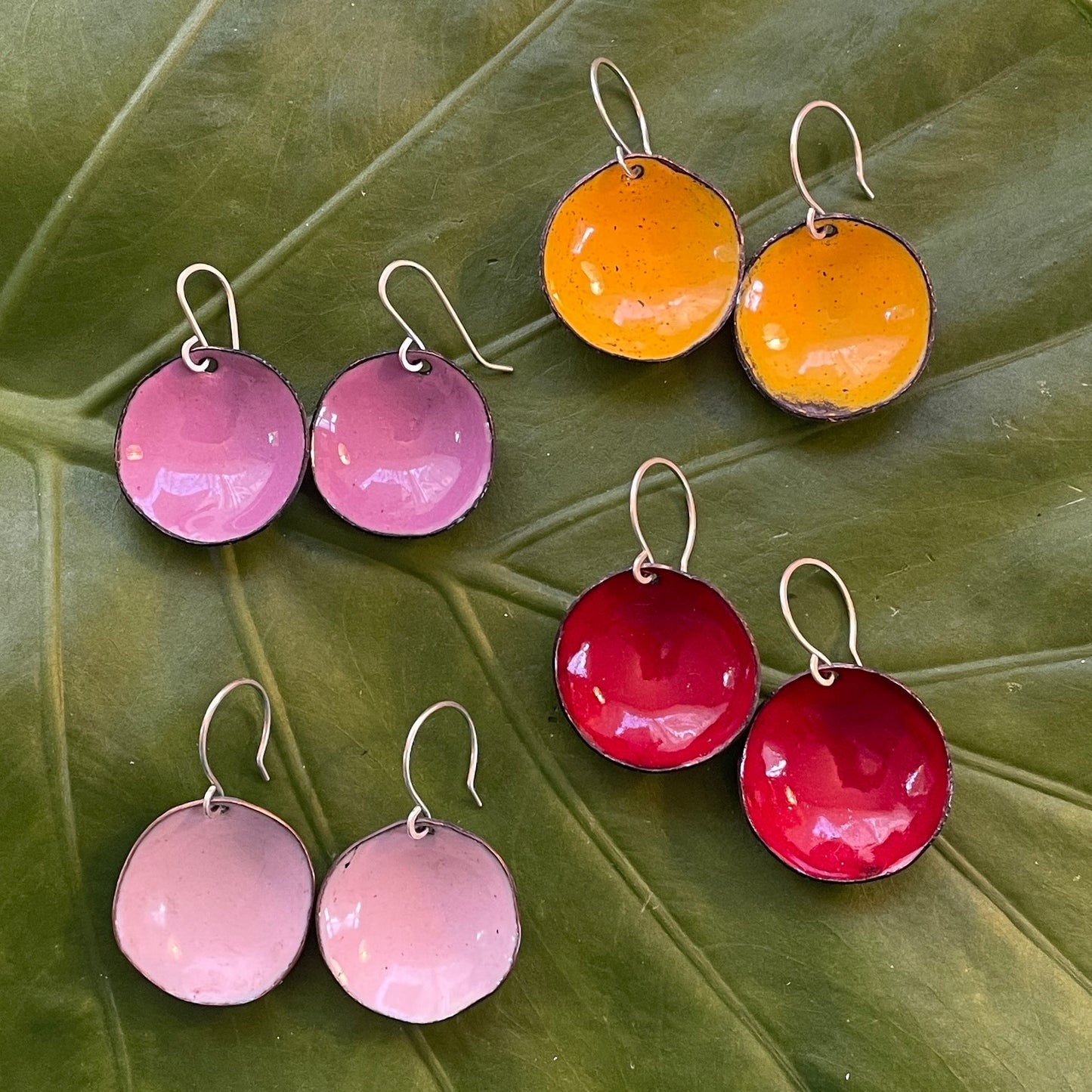 Large Short Flower Cup Earrings