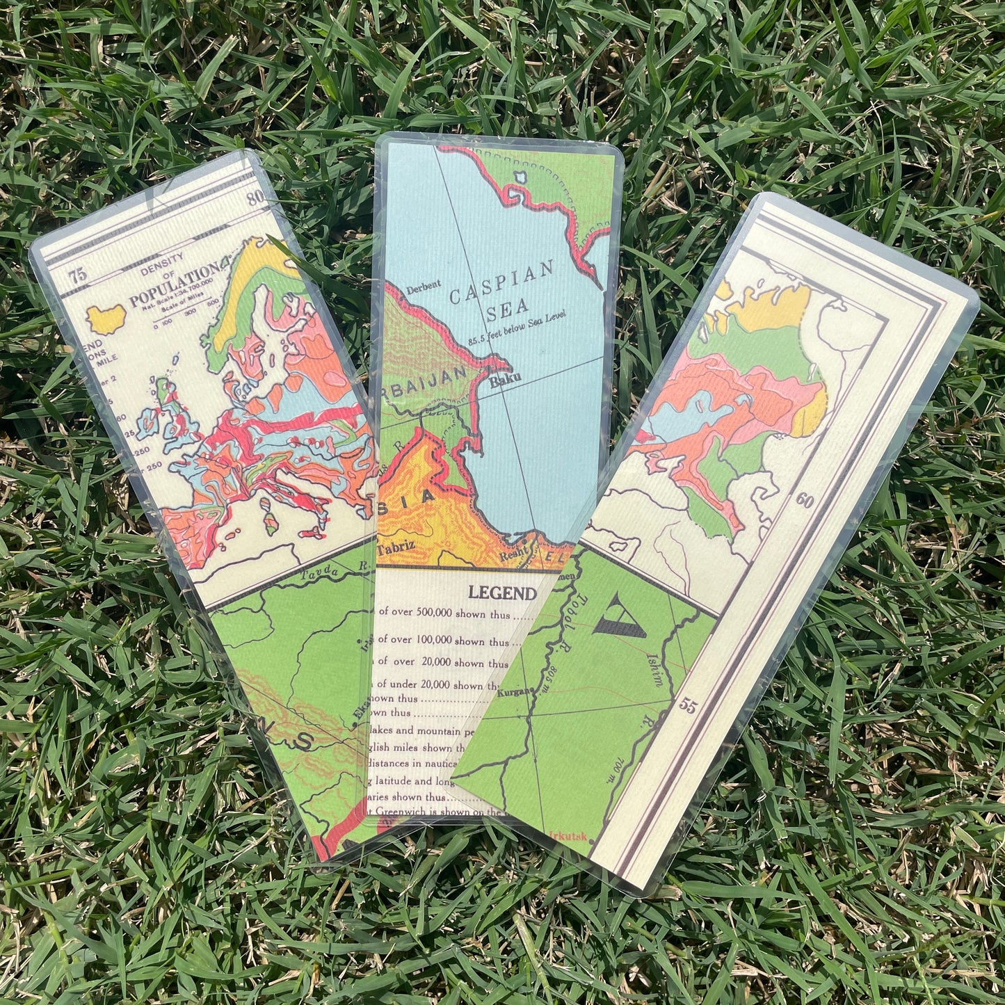Map II Decorative Paper Bookmark