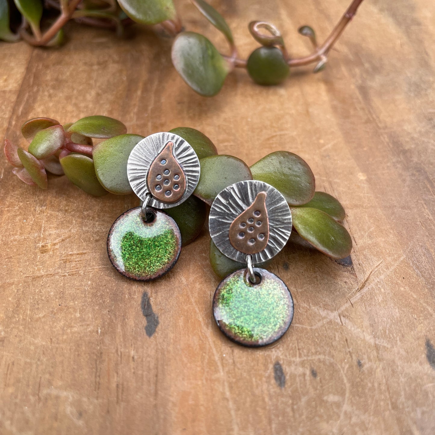Green Fig Earrings