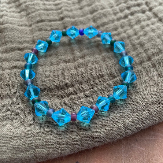 Ocean Blue Stretch Bracelet