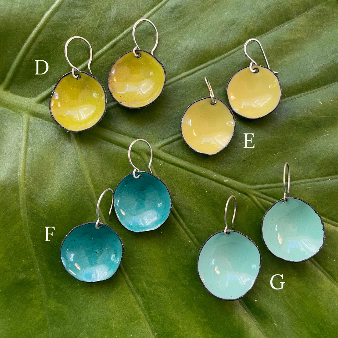 Large Short Flower Cup Earrings
