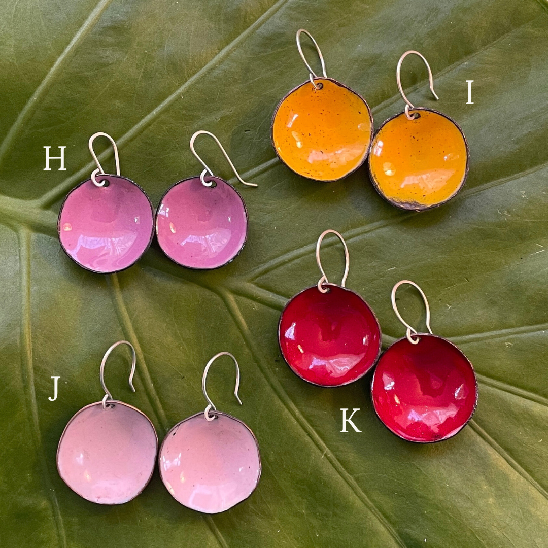 Large Short Flower Cup Earrings