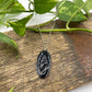 Black Enamel Seashell 'Doodle' Necklace