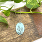 Robin's Egg Blue Enamel Coral 'Doodle' Necklace
