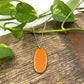 Orange Enamel Starfish 'Doodle' Necklace