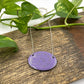 Purple Enamel Seashell 'Doodle' Necklace