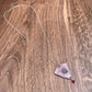 Pink Enamel Dogwood 'Doodle' Necklace