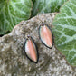 Peach Small Leaf Earrings