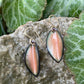 Peach Small Leaf Earrings