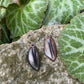 Purple Small Leaf Earrings