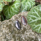 Purple Small Leaf Earrings