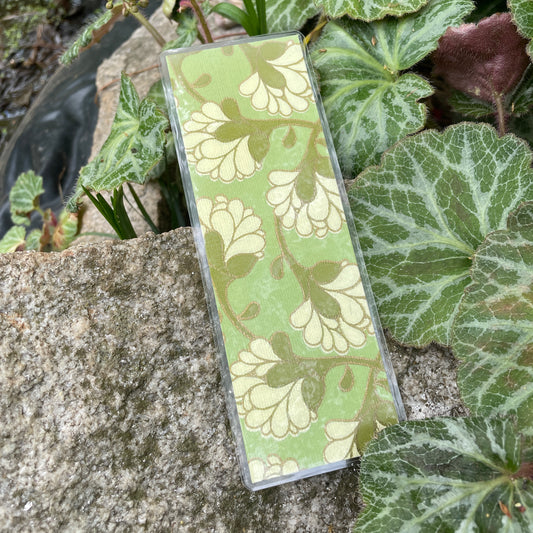 Green & Gold Vintage Floral Decorative Paper Bookmark