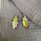 Small Olive Oak Leaf Earrings