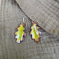 Small Olive Oak Leaf Earrings