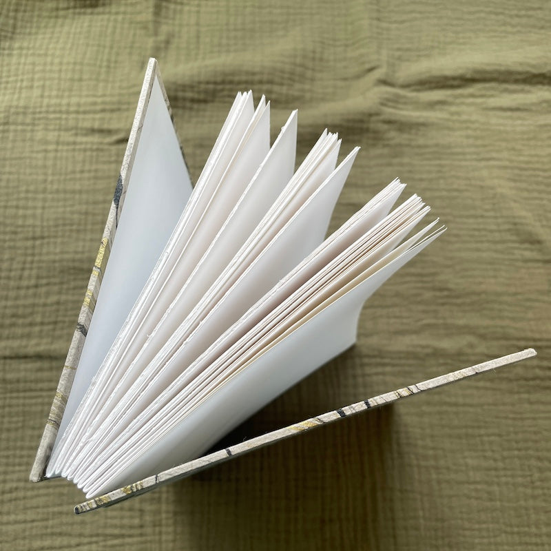 Large Neutral Marbled Book