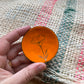 Mini Orange Enamel Poppy "Doodle" Trinket Dish