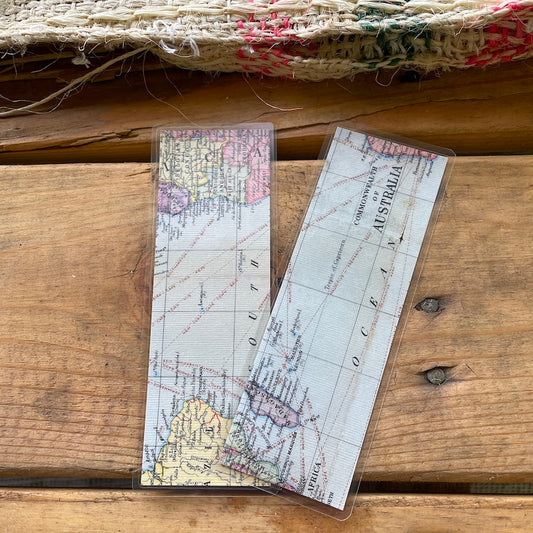 Map I Decorative Paper Bookmark