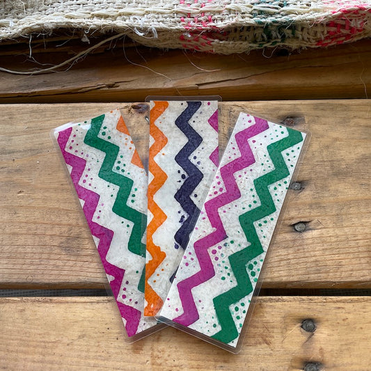 Zig Zag Batik Decorative Paper Bookmark