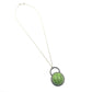 Green Enamel Rosemary 'Doodle' Cabochon Necklace