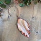 Peach & Pink Leaf Ornament