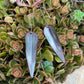 Silvery Purple Autumn Leaf Earrings