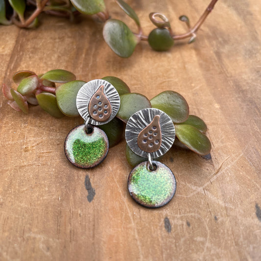 Green Fig Earrings
