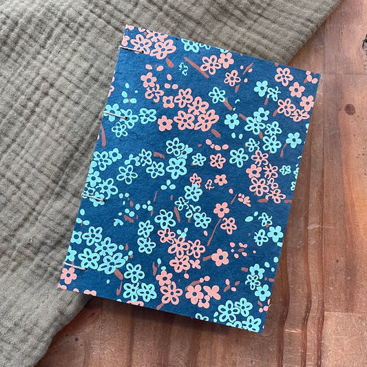 Small Blue Floral Book
