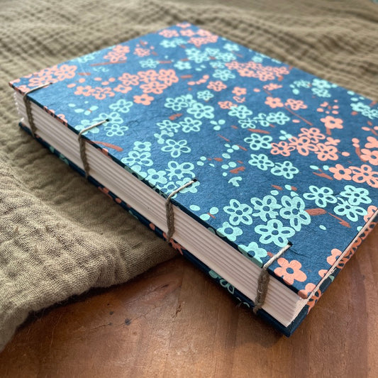 Small Blue Floral Book