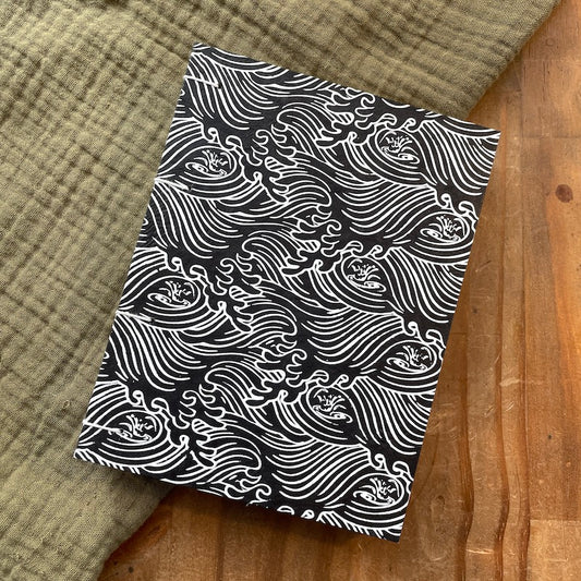 Small Black & White Wave Book