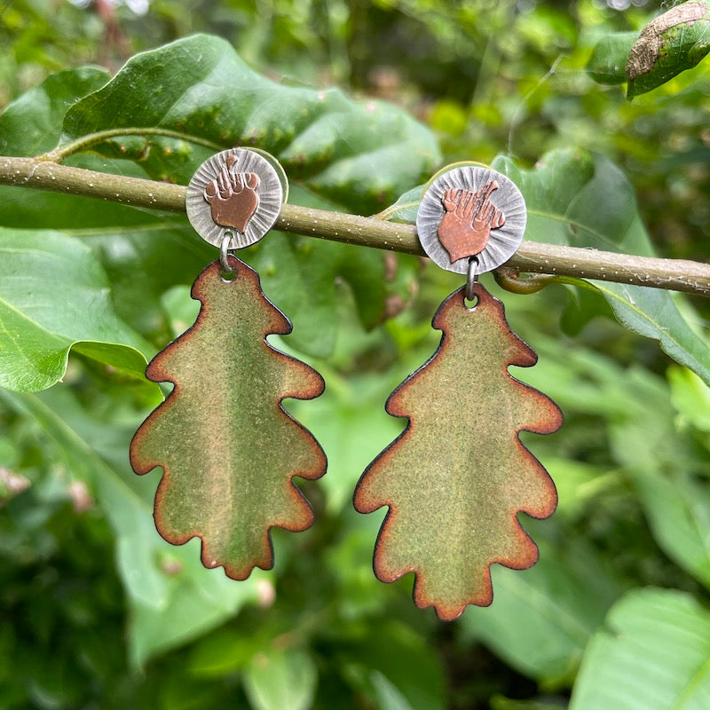 Oak Leaf Earrings