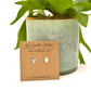 Silver Strawberry Post Earrings