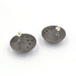 Purple Enamel Lavender 'Doodle' Cabochon Earrings