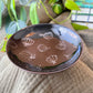 Black Enamel Pumpkin "Doodle" Trinket Dish